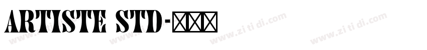 Artiste Std字体转换